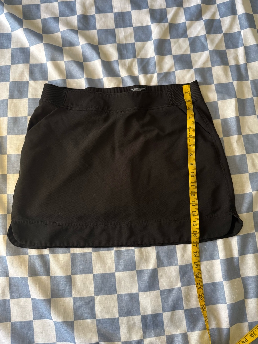 Black Active Skort with Built-in Shorts